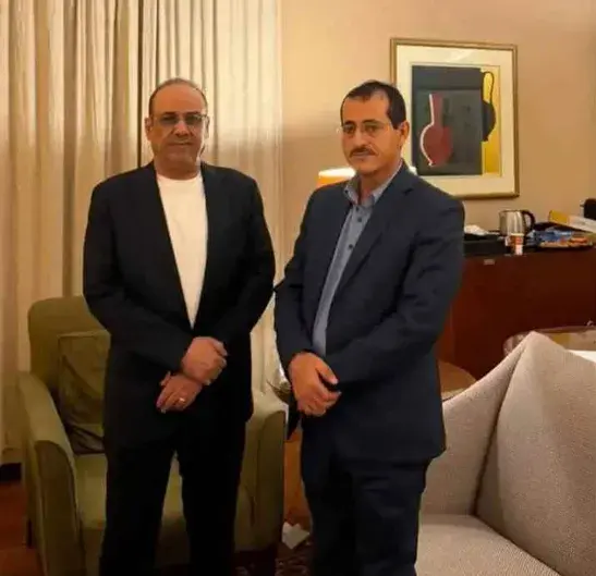 أول لقاء يجمع وزير الدفاع اليمني في الرياض بقيادي...