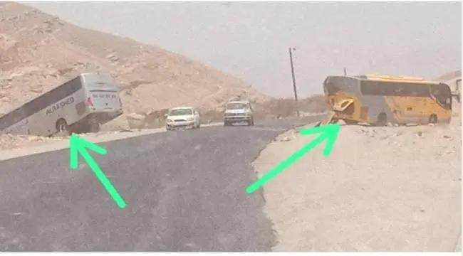تصادم مروع بين حافلتي نقل جماعي...