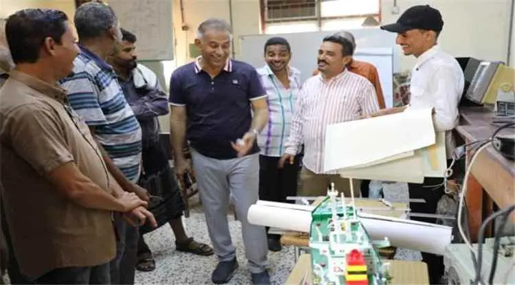 الجاوي يتفقد أوضاع المعهد التقني البحري بعدن