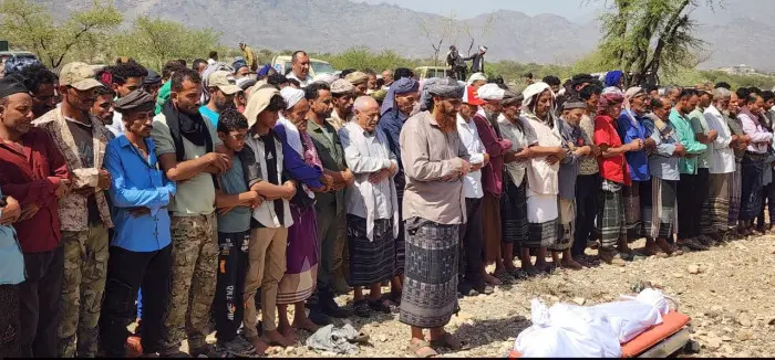 جماهير الضالع تودع الشهيد القطامي بموكب جنائزي  مه...