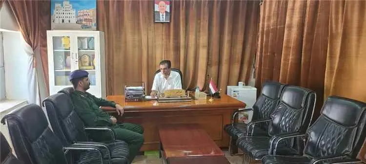 مدير عام مديرية القطن يلتقي مدير الأمن والشرطة بال...