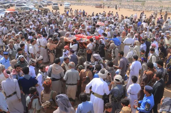 مأرب تشيّع أربعة من أبطال القوات المسلحة الذين ارت...