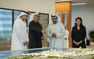 خالد بن محمد بن زايد يشهد إطلاق مشروع "مرسى السعدي...