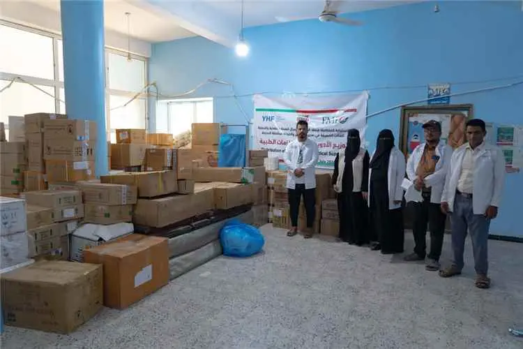 دعم 5 مرافق صحية بالأدوية والمستلزمات الطبية في حيس والخوخة