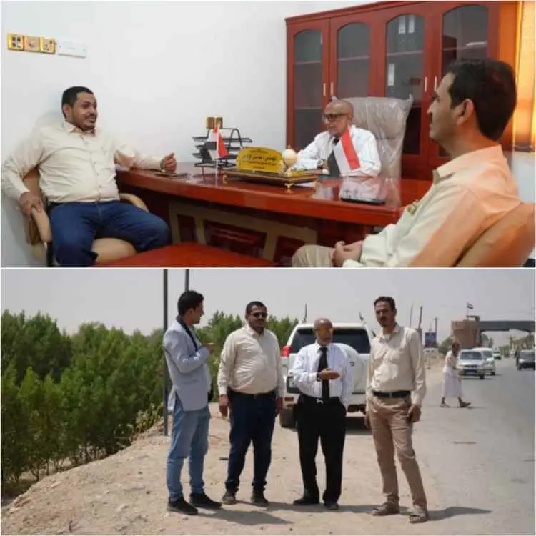 وفد صندوق صيانة الطرق يزور مأرب لتقييم المواقع الأ...