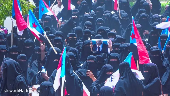 حرائر وادي حضرموت يتظاهرن للمطالبة بإخراج القوات ا...