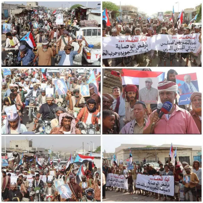 أبناء المحفد يواصل التصعيد الشعبي ضد الوصاية الخار...