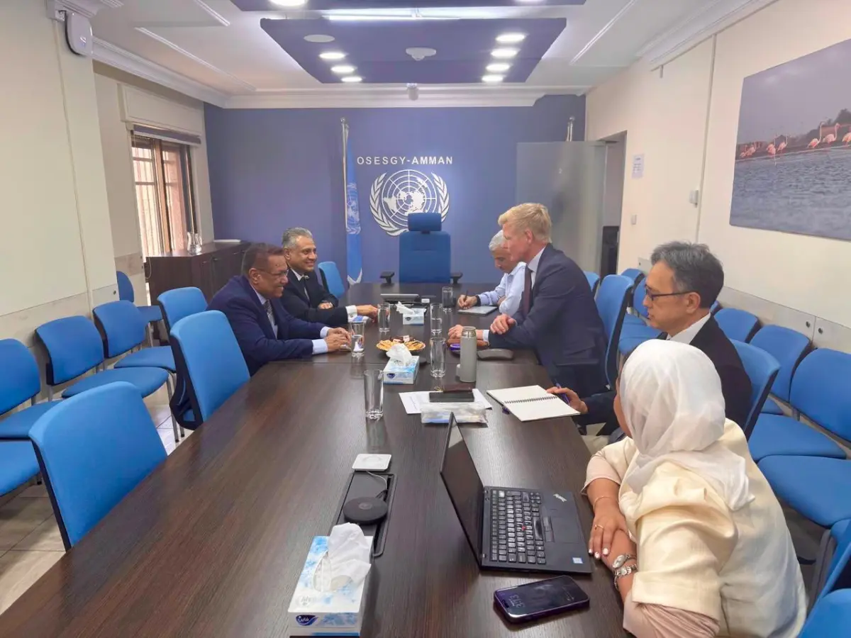 رئيس مجلس الشورى يبحث مع المبعوث الاممي تطورات الأ...
