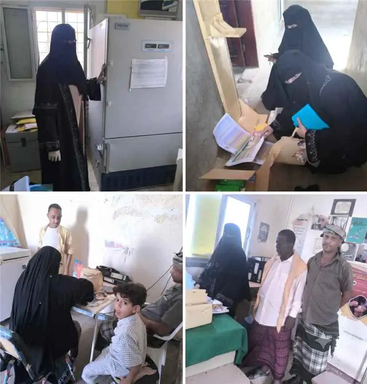المشرفة المركزي لوزرة الصحة تنفذ نزول ميداني الى مديرية المضاربة على حملة النشاط الايصالي