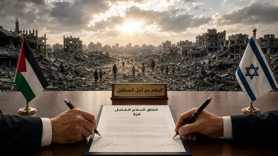 مسودة اتفاق غزة ترسم إدارة جديدة وترتيبات لنزع الس...