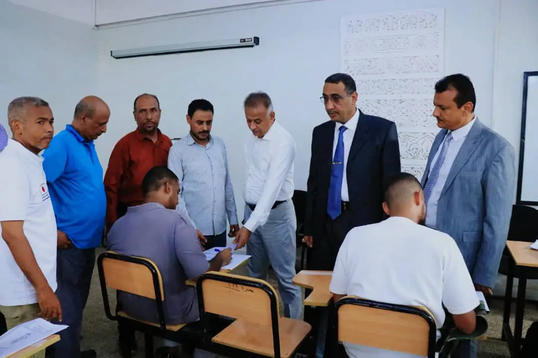 تدشين الاختبارات الوزارية للتعليم الفني والمهني في المحافظات المحررة