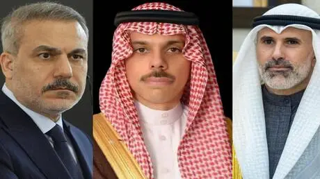 وزراء خارجية السعودية والكويت وتركيا يبحثون وقف ال...