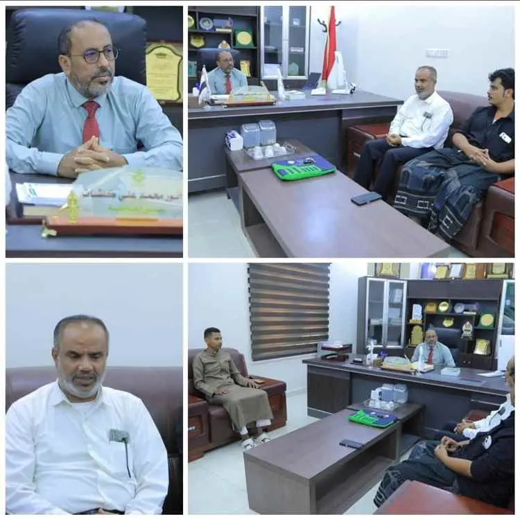 نائب رئيس جامعة المهرة لشؤون الطلاب يلتقي المبتعثي...