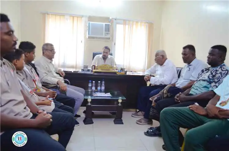 مدير عام الشباب بساحل حضرموت والرياضة يستقبل أبطال...