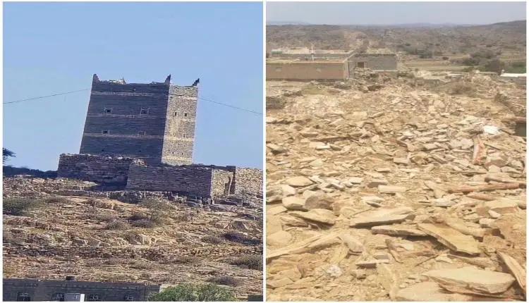 الحوثيون يفجرون أحد أشهر المعالم التاريخية في البي...