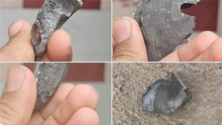 مواطن في مأرب ينشر صور شظايا صاروخ حوثي ويعلق: هذا نصيب منزلي