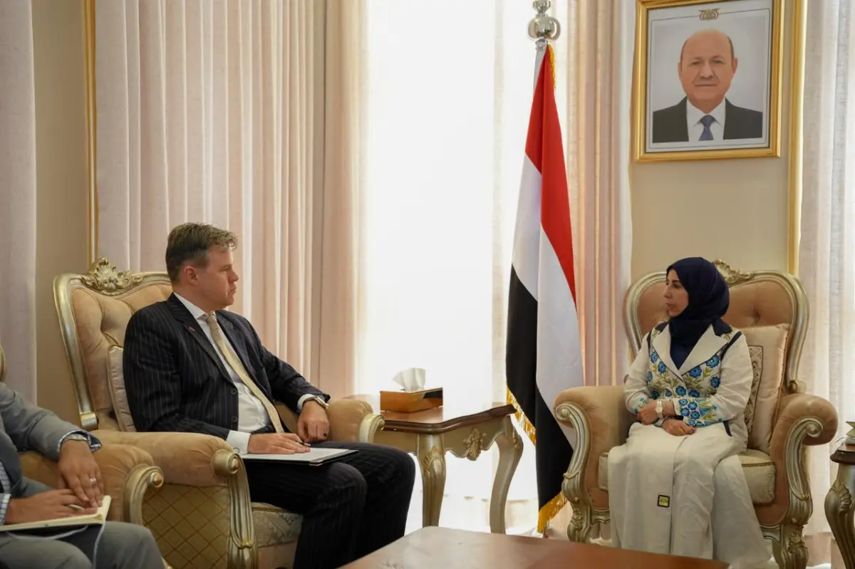 وزيرة الخارجية تبحث مع القائم بأعمال السفارة الأمر...