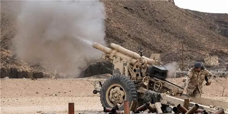 الجيش يقصف مركز قيادة ومنصات إطلاق حوثية غربي مأرب