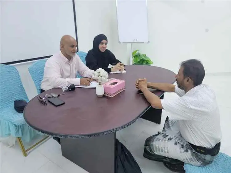 مدير عام مستشفى الأمراض النفسية يترأس لجنة لمقابلة عدد من المتقدمين للعمل في سلك التمريض  بالمستشفى