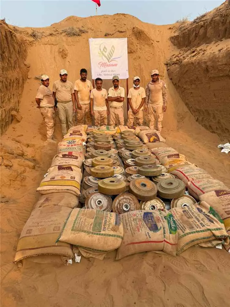 مشروع «مسام»: إتلاف1861 قطعة من الألغ.ام والمخلفات...