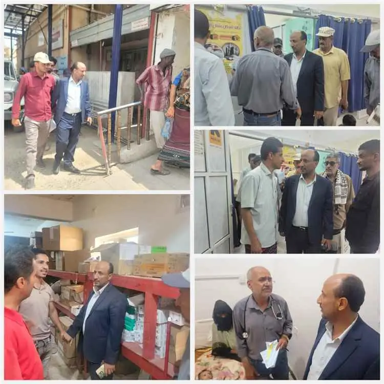 مدير عام قعطبة عبدالوهاب سنان يتفقد مستشفى السلام...