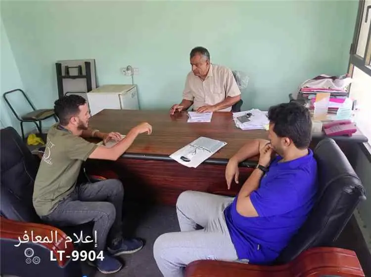 مدير عام المعافر يبحث مع المجلس النرويجي للاجئين ت...