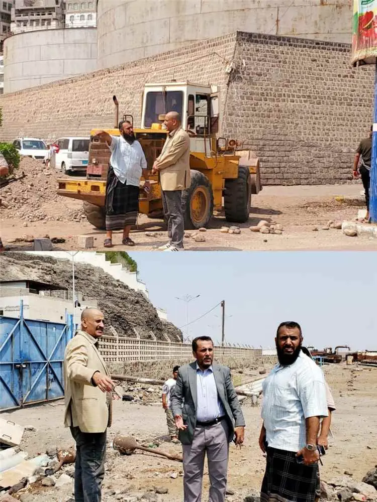 لتطوير البنية التحتية.. نزول ميداني لمسؤولي المحافظة والمديرية لمتابعة مشروع رصف شارع "حجيف" بالتواهي وتأهيل شبكة الصرف الصحي