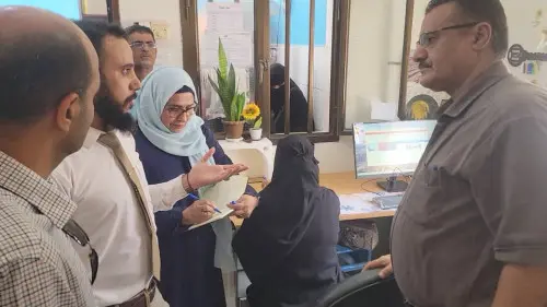 "السباعي" و"الداؤودي" يدشنان النظام المحاسبي الموحد والتحصيل الإلكتروني للإيرادات بالمرافق الصحية في مديرية البريقة