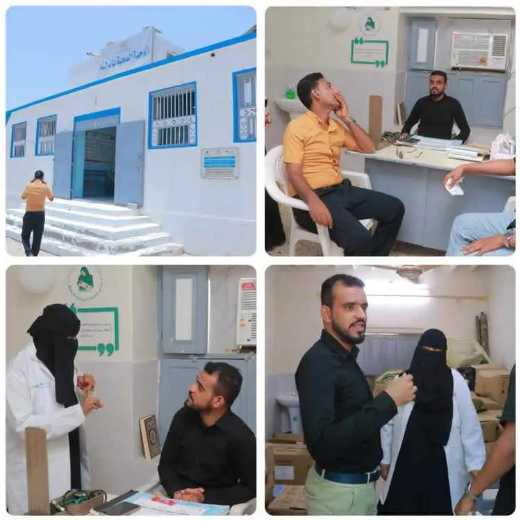 مدير مكتب الصحة بالشحر يتفقد الوحدة الصحية الرشاد...