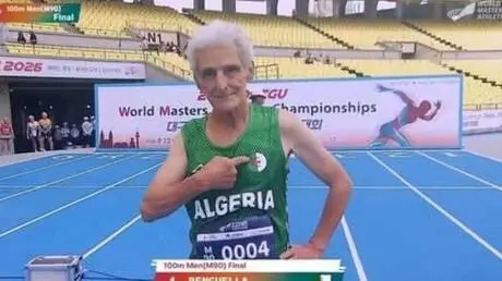 بعمر 92 عاما.. عبد القادر بن قلة يحصد فضية عالمية...