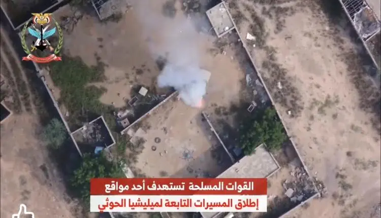 فيديو 8 عمليات جوية تحرق تجمعات الحوثيين في جبهات...