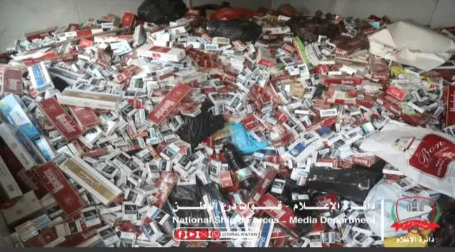 اللواء السادس بقوات درع الوطن يُتلف كميات كبيرة من...