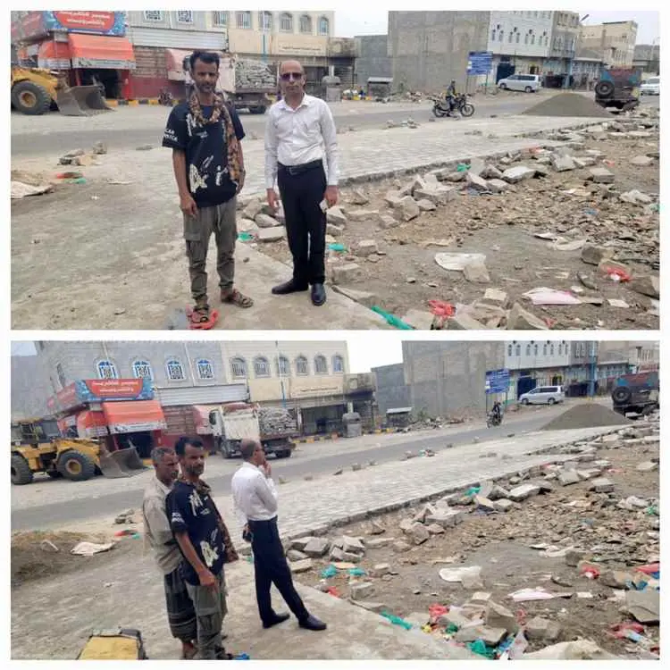 مدير عام حالمين يتفقد سير العمل في المرحلة الثالثة...