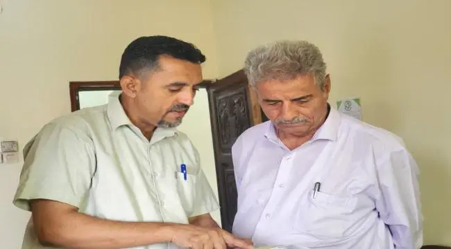وكيل أول محافظة الضالع العميد صالح أحمد صالح يزور...