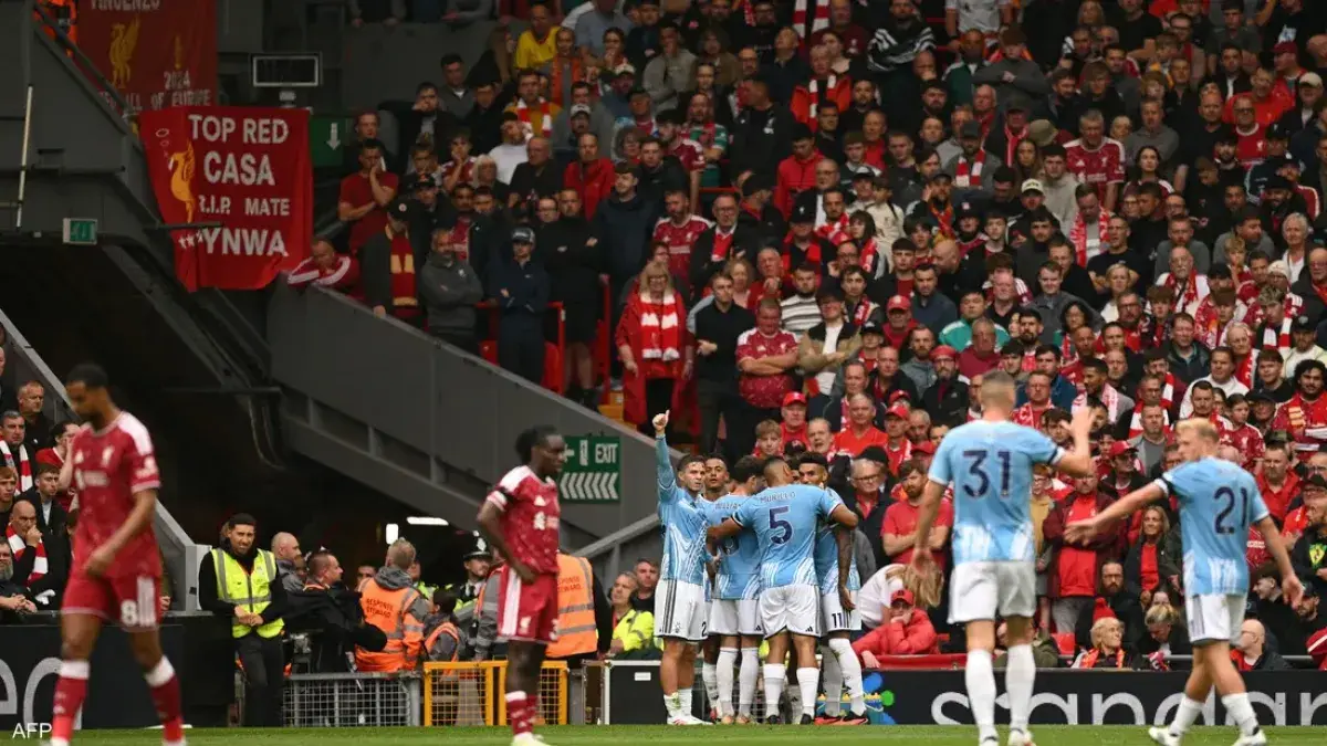 ليفربول يتعثر مجددًا ويتعادل بصعوبة مع نوتنغهام فورست
