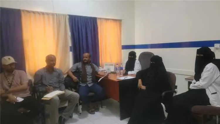 نزول فريق إشرافي مشترك لمكتب صحة لحج ومنظمة الإنقا...