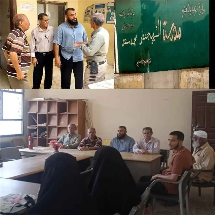 مدير عام التواهي يتفقد مدرسة الشهيد جعفر محمد سعد...