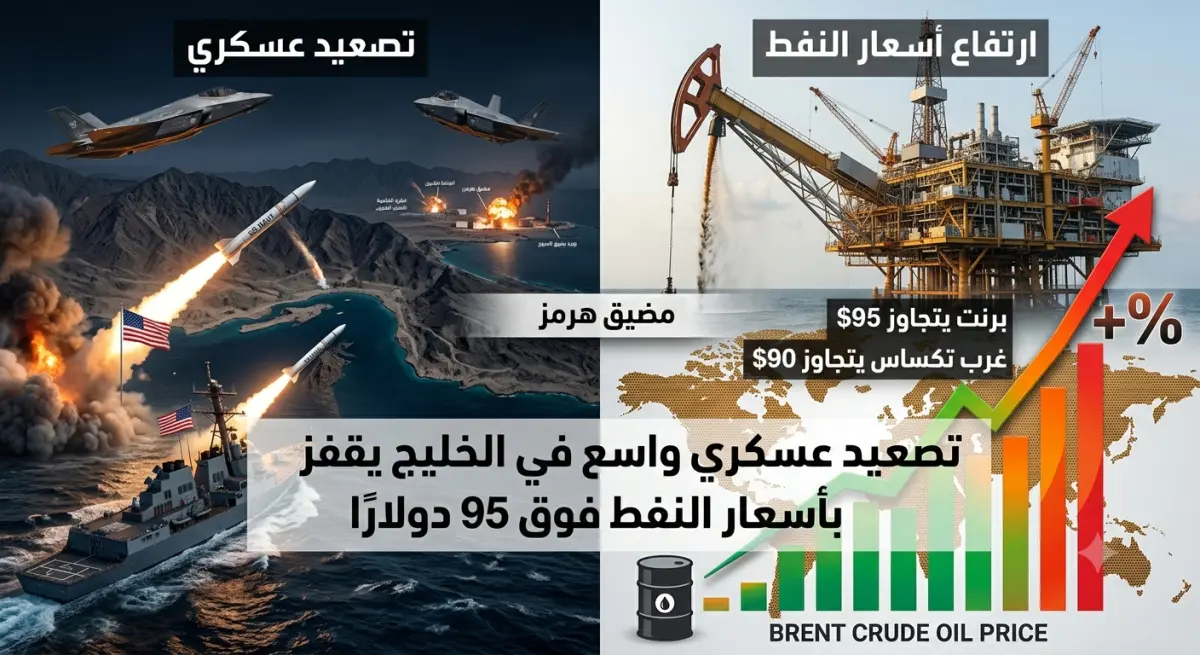 تصعيد عسكري بين واشنطن وطهران يقفز بأسعار النفط وت...