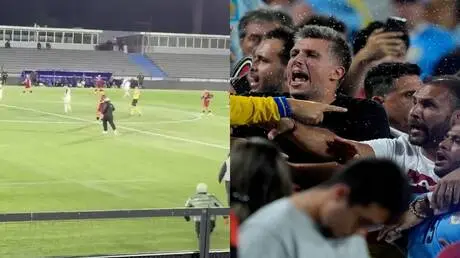 مشهد صادم في أوروغواي.. جماهير تقتحم الملعب وتعتدي...