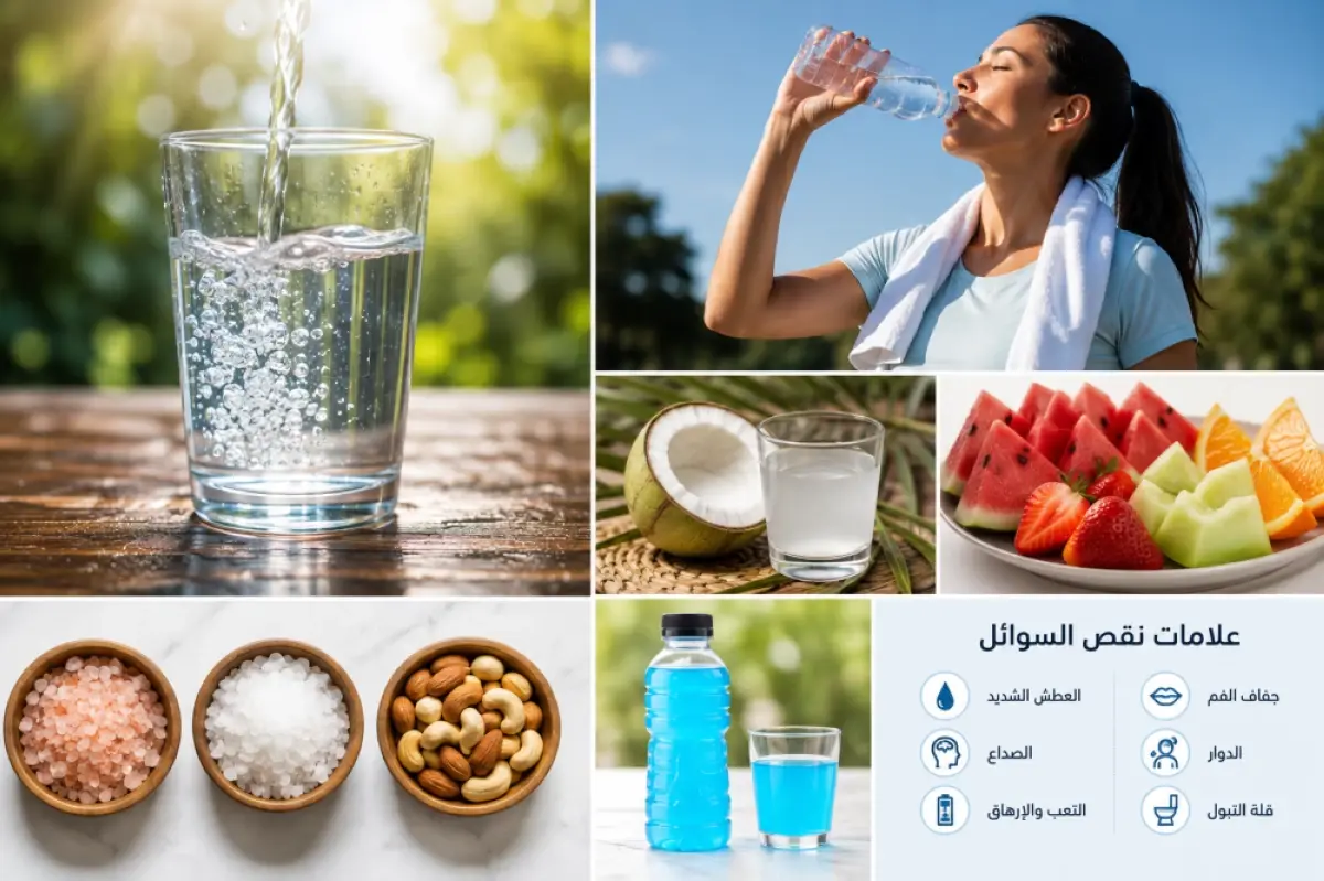 هل يكفي شرب الماء وحده لحماية الجسم من الجفاف؟