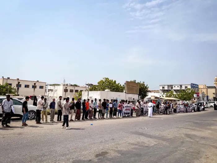 منسقية الانتقالي بجامعة حضرموت تنظم وقفة احتجاجية...
