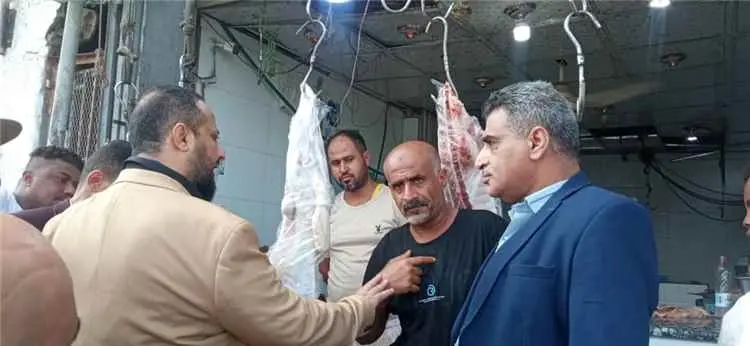 عدن.. اليزيدي والمسبحي يتفقدان محلات بيع اللحوم وي...