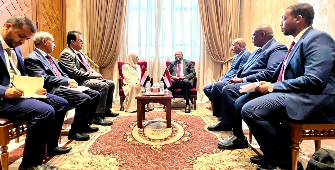 وزيرة الخارجية تبحث مع نظيرها السوداني تعزيز التعاون والتنسيق المشترك وحماية الملاحة
