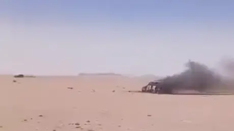مسيرة مغربية تقصف سيارتي منقبين في المنطقة العازلة...
