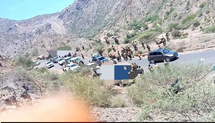 حصار لموكب وزير الدفاع في الضالع