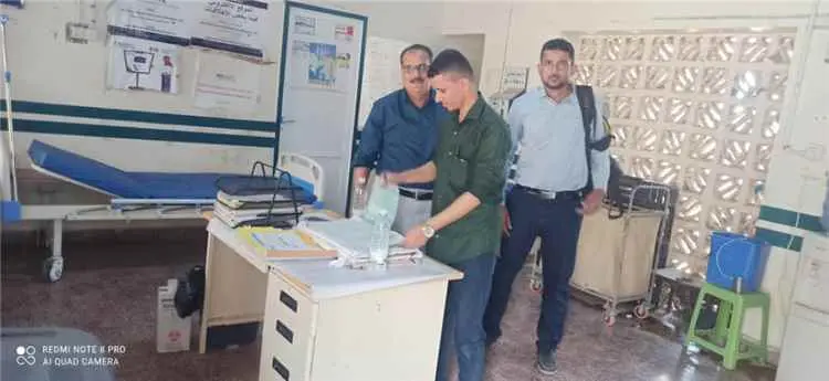 مدير الترصد الوبائي ينفذ نزولاً ميدانياً لمديريتي المسيمير والقبيطة لمتابعة الوضع الوبائي