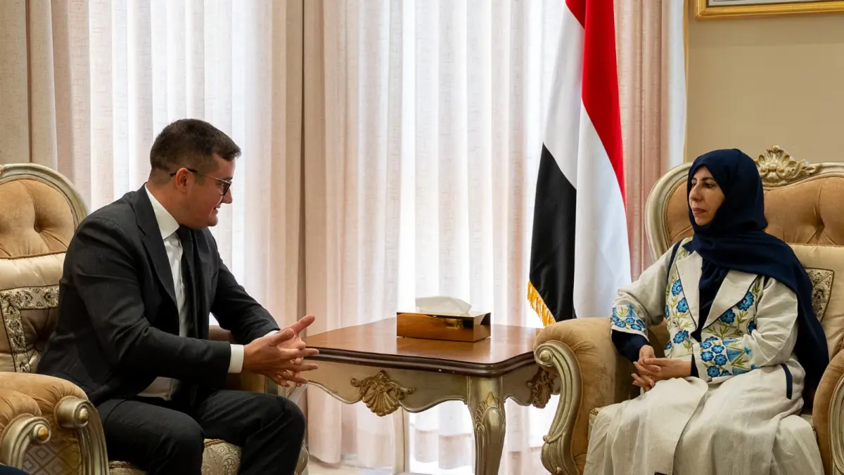 وزيرة الخارجية تبحث مع القائم بأعمال السفير الأمري...