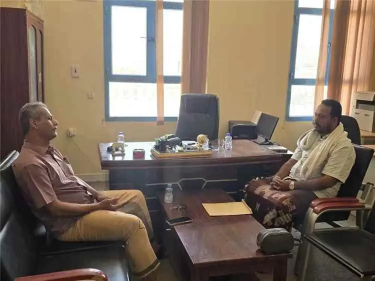 مدير عام الريدة وقصيعر يلتقي مدير عام مكتب وزارة ا...
