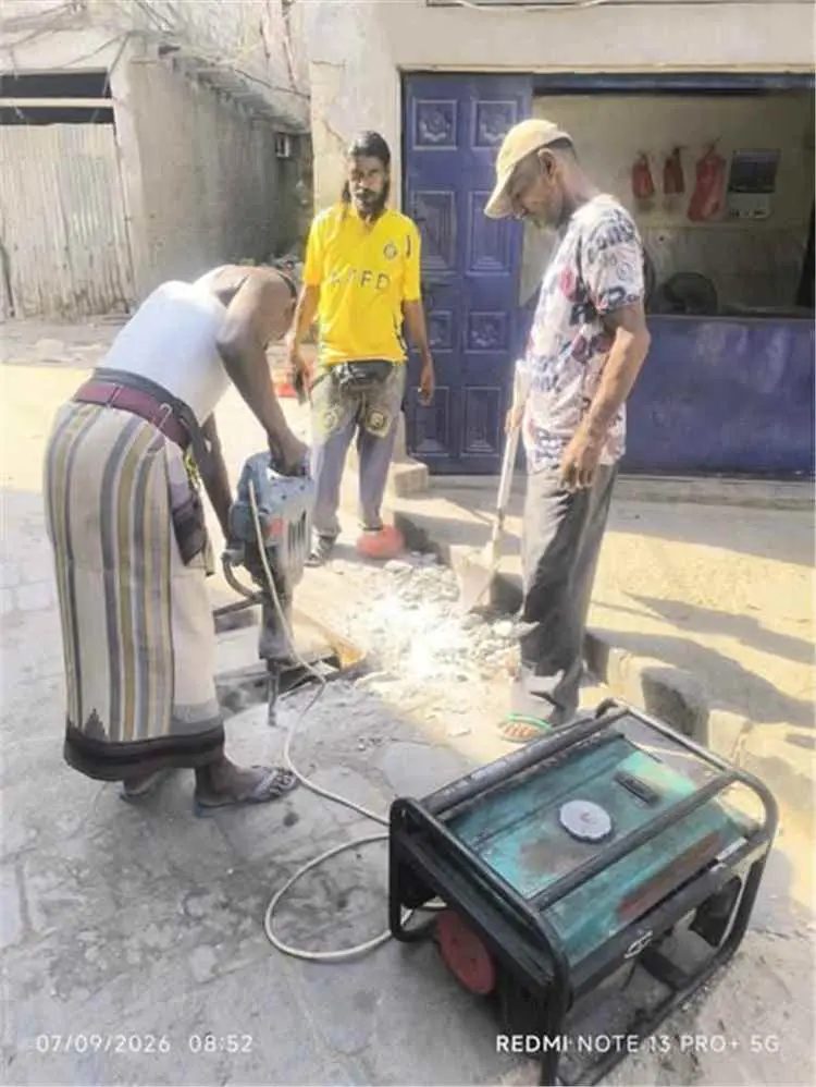 بتوجيهات مدير عام مديرية التواهي حثيثة لتحسين خدمات الصرف الصحي في التواهي
