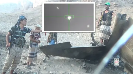 الحوثيون يعرضون مشاهد توثق "إسقاط مقاتلة F-15 سعود...